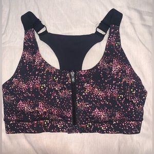 Sketchers zip up sports bra